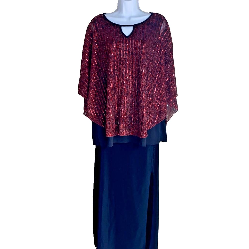 Y2K Cure Fairy Plus 1X Burgundy Shimmer Summer Party Stretch Blouse Romantic